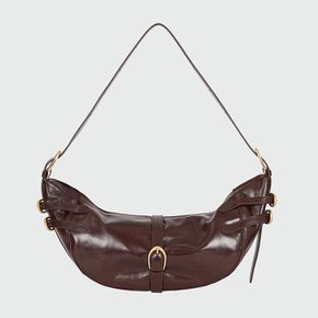 HERR Buckeled Hobo Bag - Brown