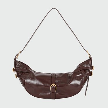 EENK HERR Buckeled Hobo Bag - Brown