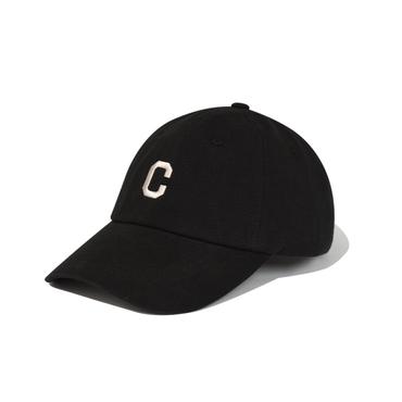 커버낫 워시드 C 로고 볼캡 블랙(CO2407CA18BK)
