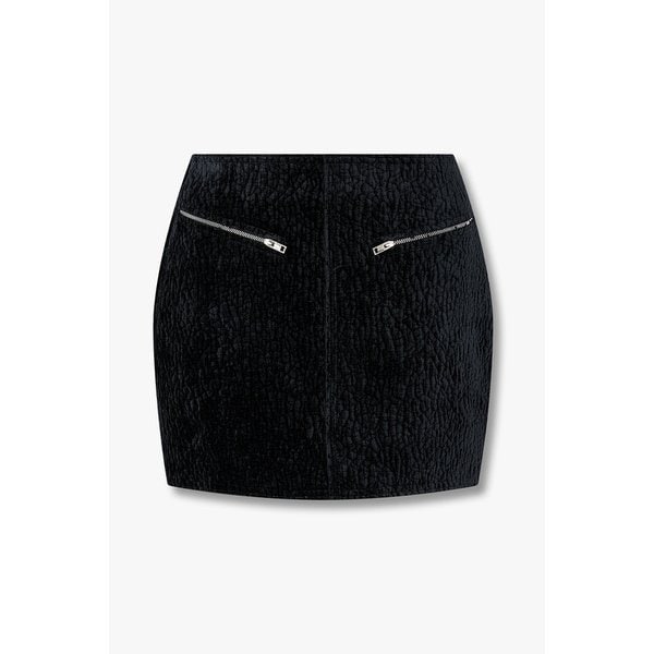 버블 그레인 벨벳 미니 스커트 3615316007000