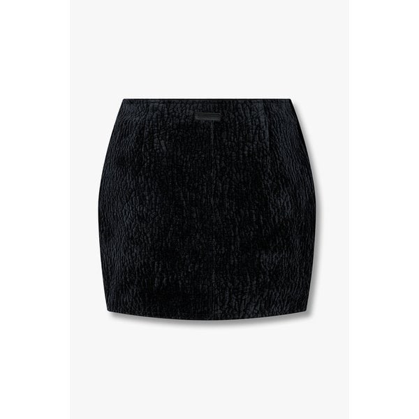 버블 그레인 벨벳 미니 스커트 3615316007000