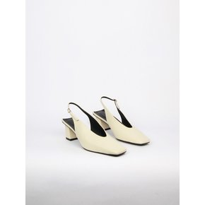 Remi Slingback Leather Cream