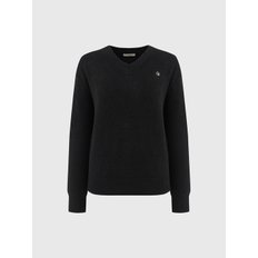 카일 울 브이넥 니트_블랙 / KAILE WOOL V-NECK KNIT_BLACK