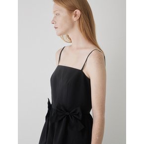 Simple Black Long Dress - Black