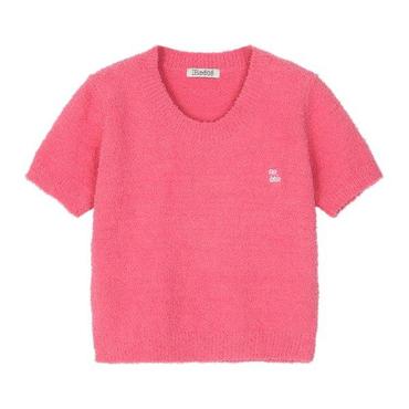 르샵 라운드넥 반팔 테리크롭 니트 U1F35KPO080 리에떼