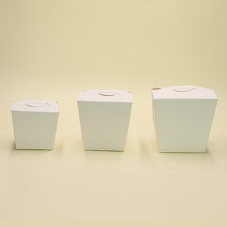  이지포장 딤섬용기 대형 흰색무지 300개 종이 접시 포장 상자 일회용