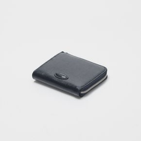 Oval button wallet Wrinkled navy 로서울 오벌 버튼 지갑