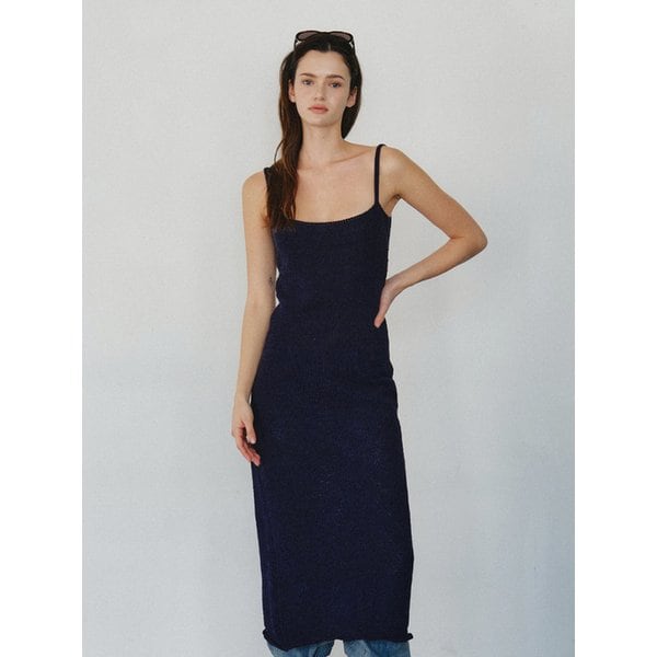 Comfort Cotton Blended Long Knit Dress_CTOP715(Navy)