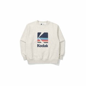 [공식](정상가 : 79,000원) 레인보우 빅로고 맨투맨 키즈 OATMEAL