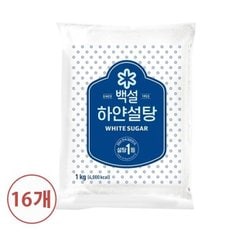 백설 하얀설탕 1kg X 16개