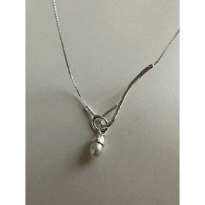 [925silver] Bud pearl necklace