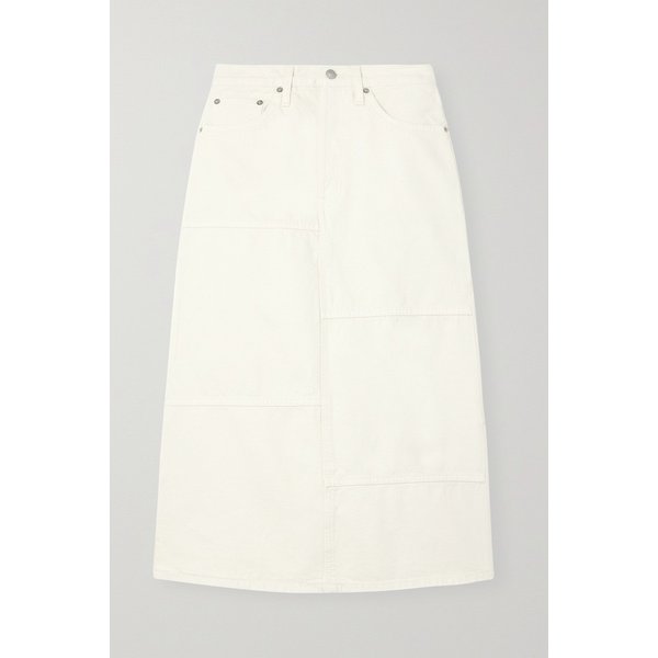 패널 데님 미디 스커트 1647597324960311