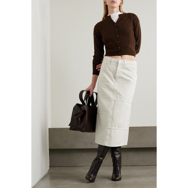 패널 데님 미디 스커트 1647597324960311