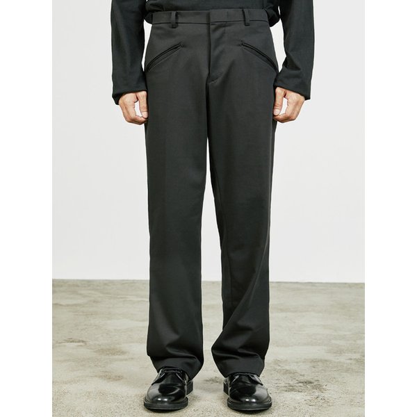 ESSENTIAL WELT POCKET SLACKS BLACK