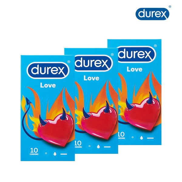 뉴 러브 콘돔 10P x3개 콘돔 Durex 듀렉스 콘돔 듀랙스 일반형