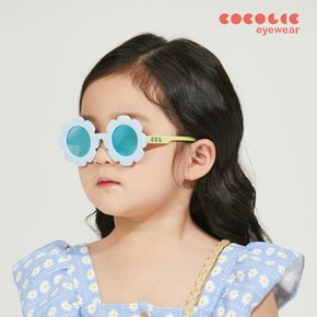 아기 유아 썬플라워 선글라스  꽃선글라스 0-5세 스카이