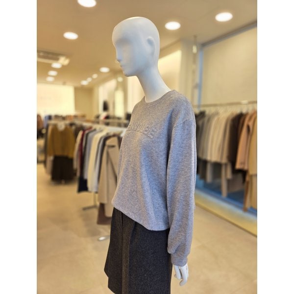 [여주점] [더 아이잗] 여성 엠보싱 레터링 맨투맨 티셔츠 (IRAM0TS861)