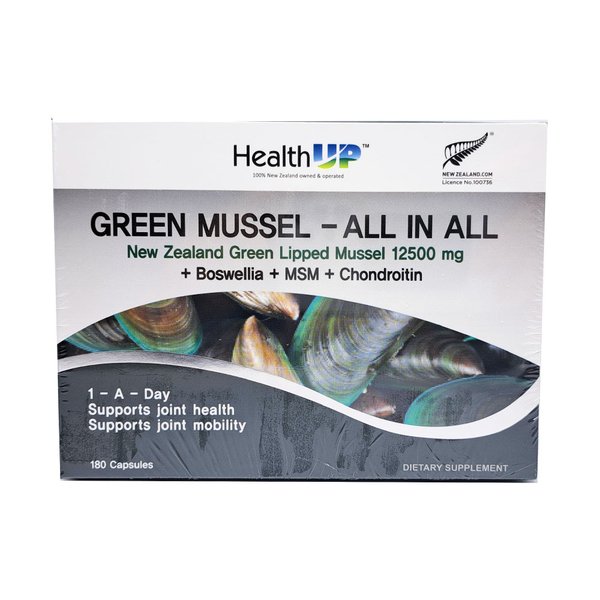 헬스업 초록입홍합 12500mg 보스웰리아 MSM 180캡슐
