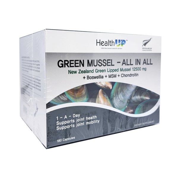 헬스업 초록입홍합 12500mg 보스웰리아 MSM 180캡슐