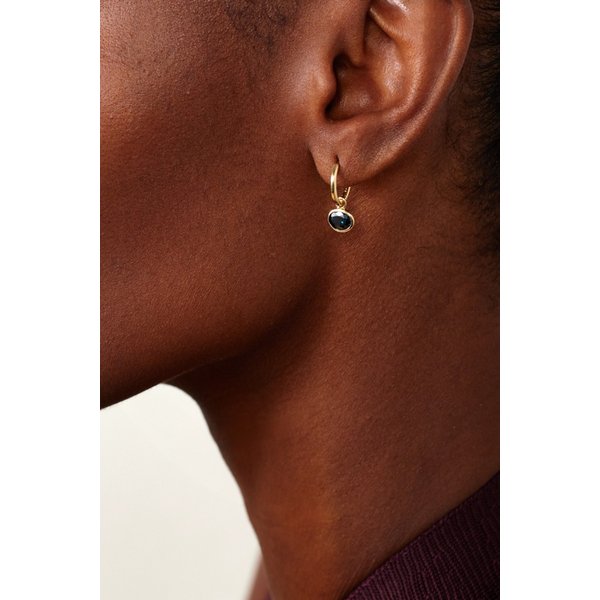 바이 파라이아 오르빗 14캐럿 골드 사파이어 후프 귀걸이 46376663162963559