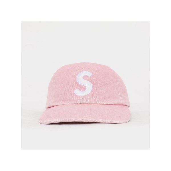 S로고 피그먼트 코티드 캔버스 6패널 공용 캡 FW25H85 LT PINK