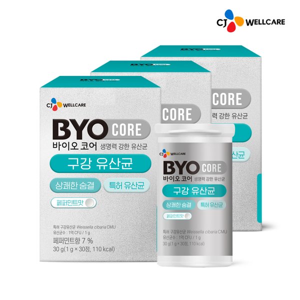 바이오코어 구강유산균 30정 x 3개