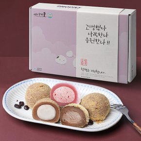 [합격소망]찹쌀떡 합격기원 선물세트 (초코,딸기,티라미슈) 60g x 12개 (720g)