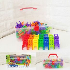 포함 의자쌓기게임 의자쌓기 보관함 84pcs