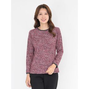 엄마옷 기모 라운드 나염 긴팔티셔츠 MQG128820 마담 미시 중년여성 빅사이즈 .._P435747899