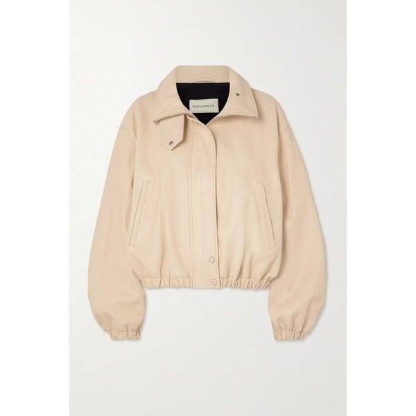 누어 해무어 피아 텍스처드 가죽 재킷 46376663163049505