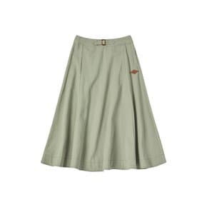 W COTTON FLARED SKIRT [MINT]