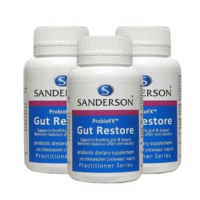 뉴질랜드 샌더슨 ProbioFX Gut Restore 츄어블 100정 3개