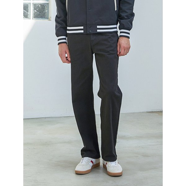 23 FW 남여공용 세미와이드 컬러데님팬츠 (BLACK)