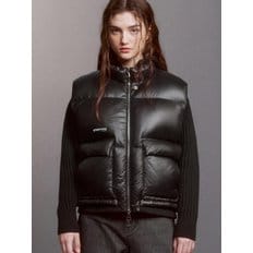 Soft-Glossy Down Gilet (BLACK)