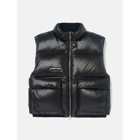 Soft-Glossy Down Gilet (BLACK)