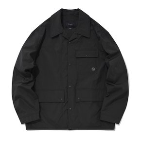 [정상가: 119,000원]서클 로고 립스탑 나일론 자켓 블랙 CO2201JK14BK