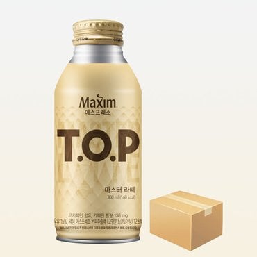  TOP 티오피 마스터라떼 380ml x 24캔