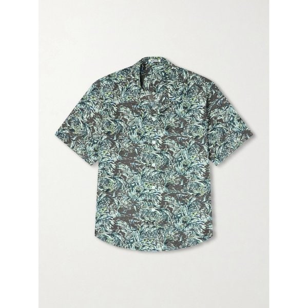 프린트 실크 새틴 셔츠 46376663162971070