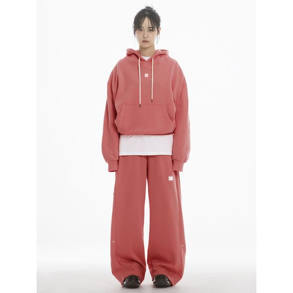 DEMONIC ANGEL OVER FIT HOODIE - RED