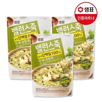  샘표 밸런스죽 전복내장죽 420g x3팩