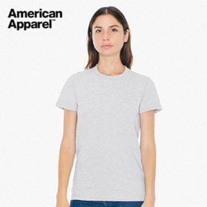 길단 American Apparel 여자 반팔라운드 Grey