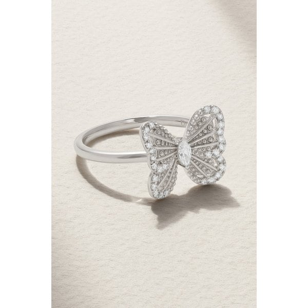 드비어스 포트레이트 오브 네이처 버터플라이 18k 화이트 골드 다이아몬드 링 1647597288779644