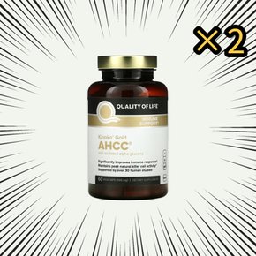 키노코 골드 AHCC 500mg 표고버섯균사체 60캡슐 2통