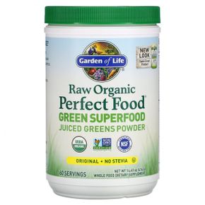 가든오브라이프 Raw Organic Perfect Food 그린 슈퍼푸드 녹즙 분말 오리지널 414g(14.6oz)