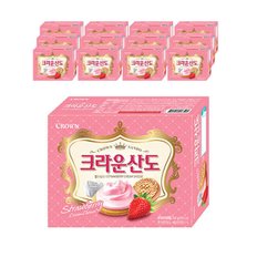 크라운산도 딸기크림치즈 161g x 12개(1박스)/무료배송