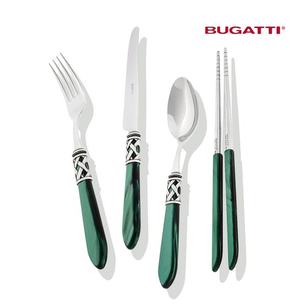 [까사부가티] 알라딘 커트러리 그린 디너세트4P