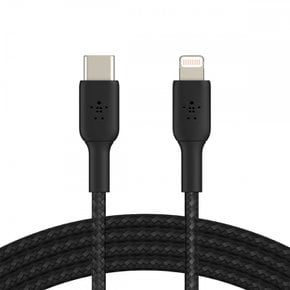 벨킨 USB-C-아이폰 13 12 SE 11 XR MFi 1 부스트 CAA004BT1MBK 라이트닝 케이블