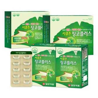 일양약품 은행잎추출물 징코 플러스 비타민E 아연 영양제 8개월분 혈액순환 기억력