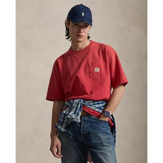 폴로 랄프 로렌 남성 릴렉스핏 헤비웨이트 저지 티셔츠(MNPOTSH1N823163600)