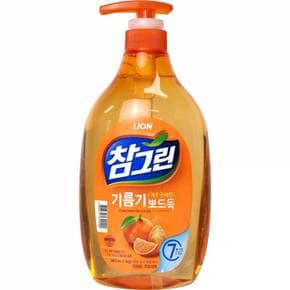 참그린 주방세제 주방세제추천 LION 기름기뽀드득 제주 천혜향 1kg 1kg- X ( 2매입 )